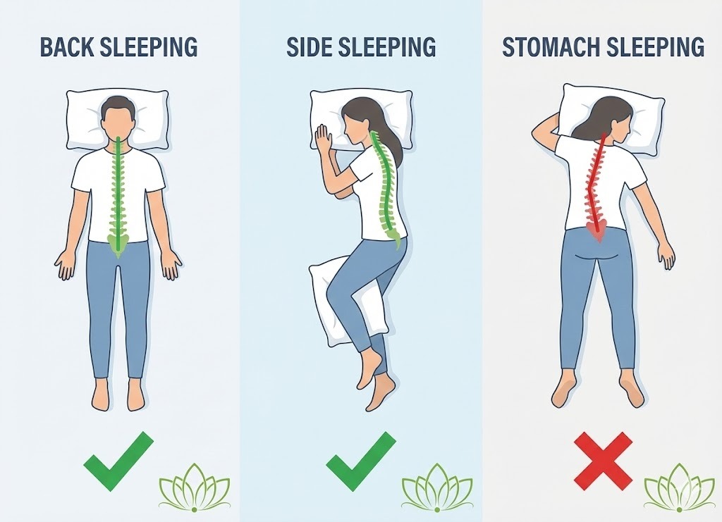 The impact of sleeping positions