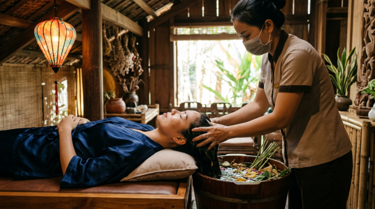 Herbal Spa Hoi An traditional herbal massage therapy