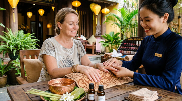 manicure with massage hoi an nail spa treatment