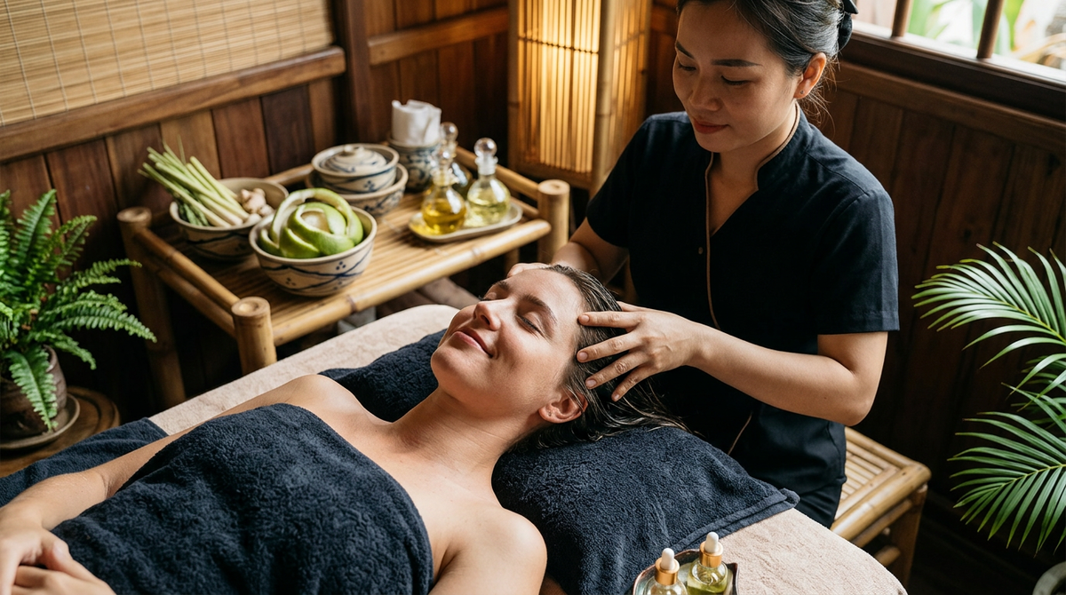 White Rose Spa Hoi An head spa and hair wash experience