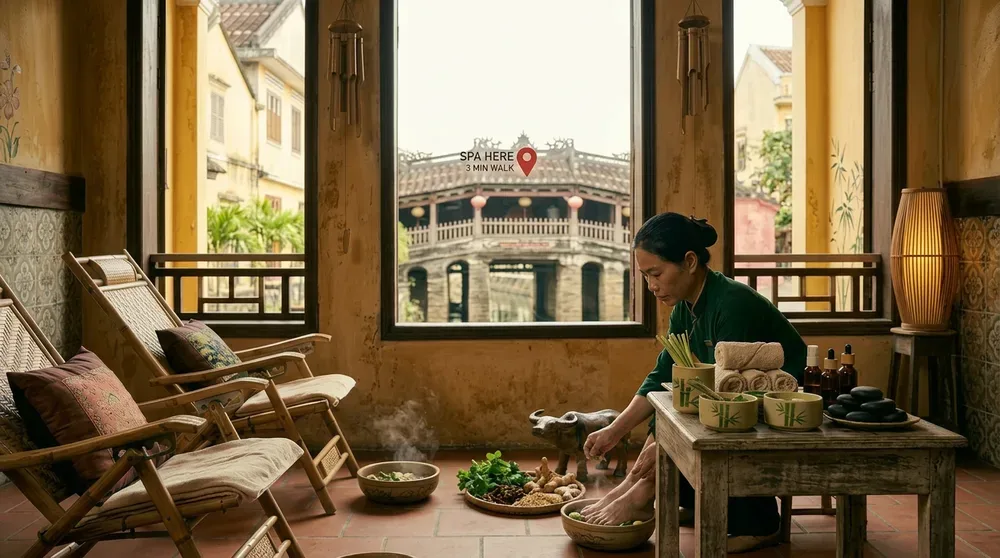 Is There Foot Massage Near Japanese Covered Bridge? The Short Answer