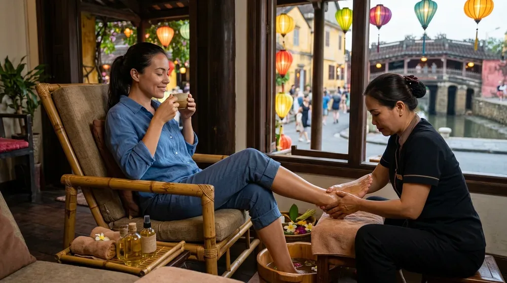 Why Book Foot Massage Near Japanese Covered Bridge?